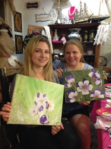 Painting class with Audrey Thank you had a great time with you