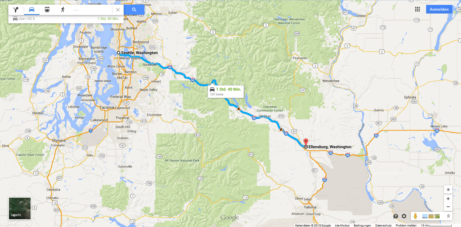 Seattle - Ellensburg