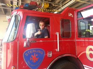 Ich im American Fire Truck! Awsome!