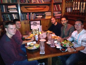 gemeinsames Abendessen im Seafood Restaurant in Pensacola 