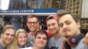 Abschieds Selfie an der Pennstation
