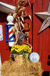 Route 66 und daneben gabs sogar einen Friseursalon war aber leider nicht offen